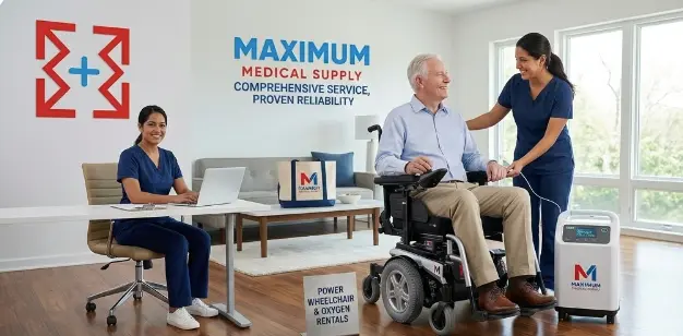 Maximum Medical Supply provides sterile, verified medical equipment rentals—including power wheelchairs and oxygen concentrators—via specialized local transport across New Orleans and Lafayette.
